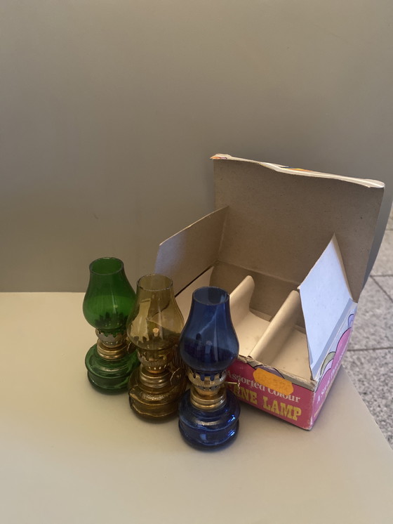 Image 1 of Set of 3 mini oil lamps