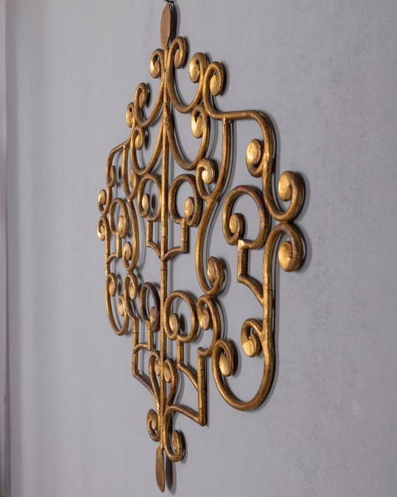Vintage 1950s Italian-design wrought iron wall coat rack (photo 13 of 13)