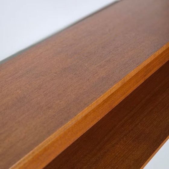 Walter Wirz, Wilhelm Renz vintage floating shelving units, Wood, Brown, Mid Century Modern (photo 12 of 17)
