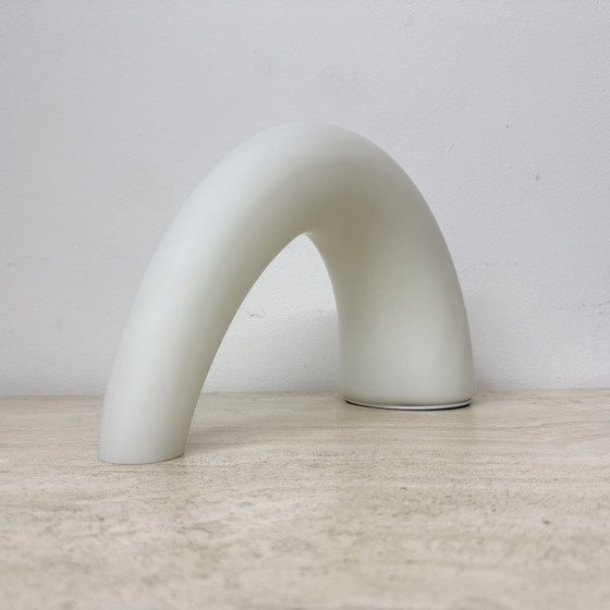 Image 1 of Fontana Arte Thor glass table lamp , 1980s Italy