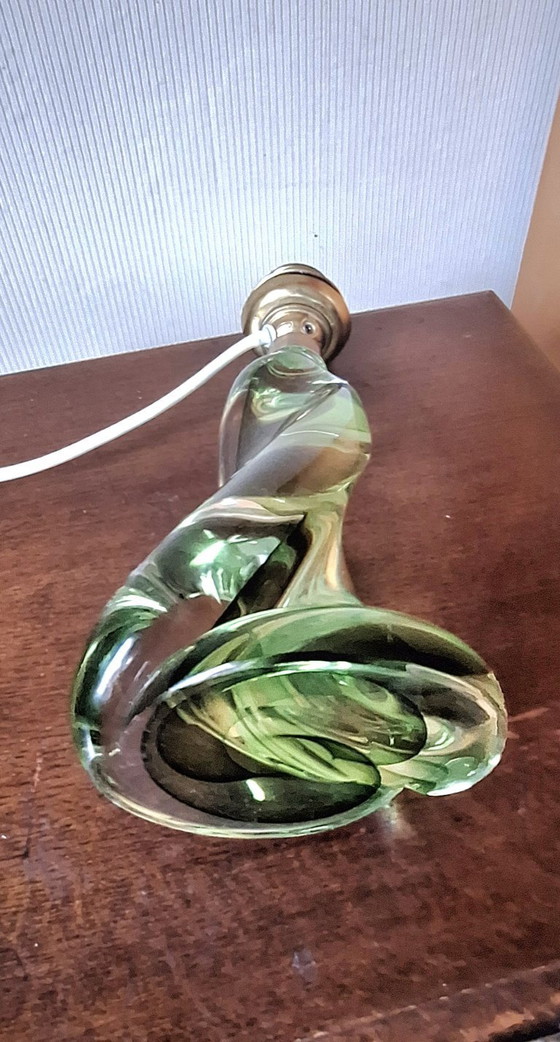 Image 1 of Val Saint Lambert glass lamp