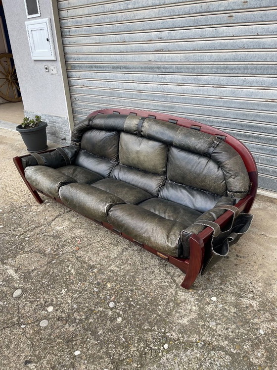 Image 1 of Canapé italien moderne du milieu du siècle « Rancero » de Luciano Frigerio, années 1960