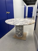 Eettafel marmer calacatta viola
