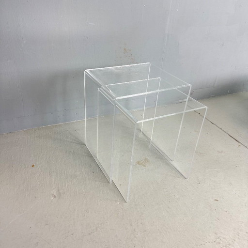 Vintage perspex mimiset 2-delig