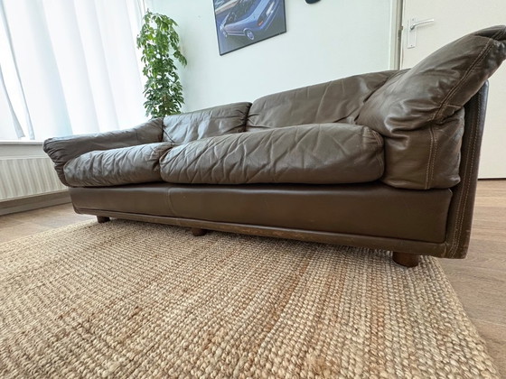 Set di 2 divani 2 posti vintage Leolux – anni '70 – pelle marrone – Leather (photo 2 of 6)