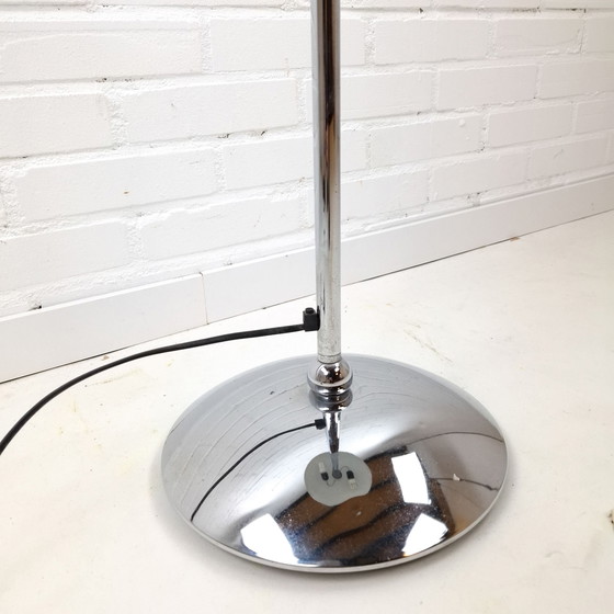 Vintage Floor lamp Mushroom Bauhaus Style, Floor lights, Chrome, Metal, Silver (photo 6 of 11)