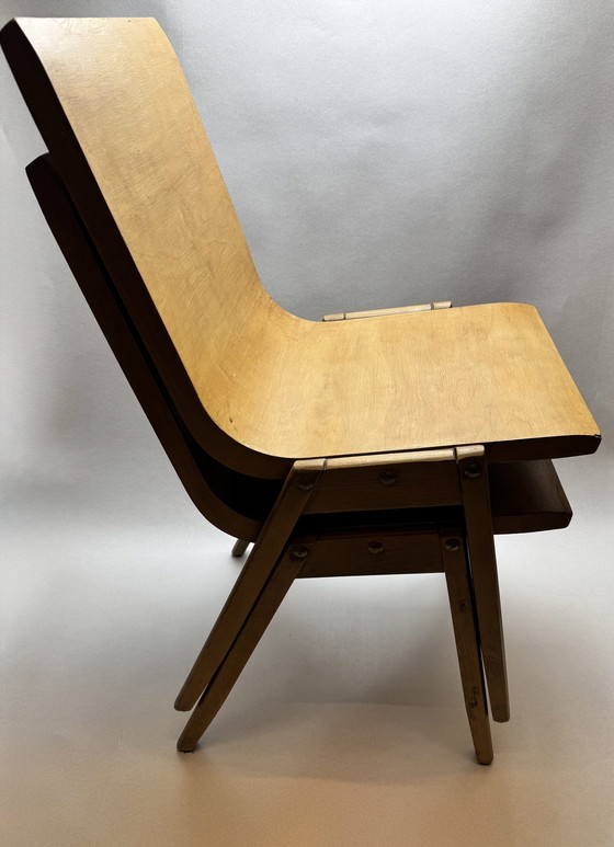 Image 1 of Set di 2 sedie vintage – The Future Dieverbrug (anni '50) – compensato curvato