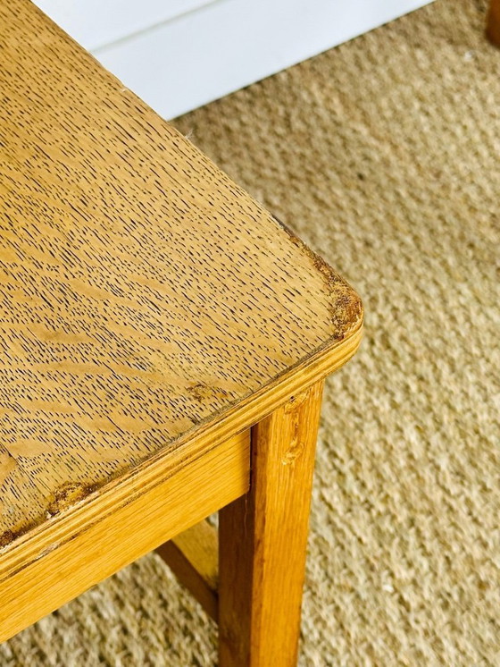 Image 1 of Set di 6 sedie da pranzo vintage in rovere, Francia, 1950