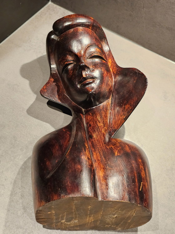 Image 1 of Busto in legno – ca. 1950-1970