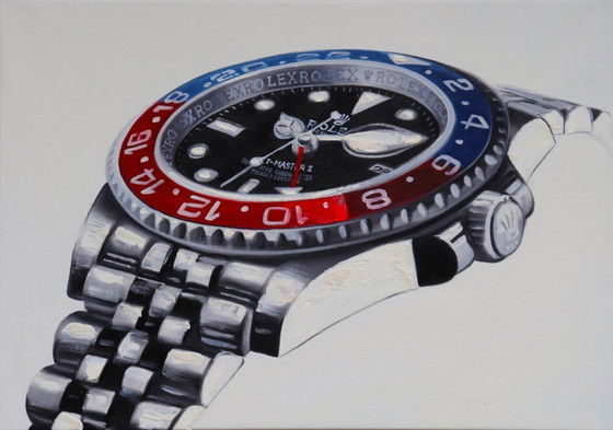 Image 1 of Rolex GMT master II Pepsi Art print directly from artist
