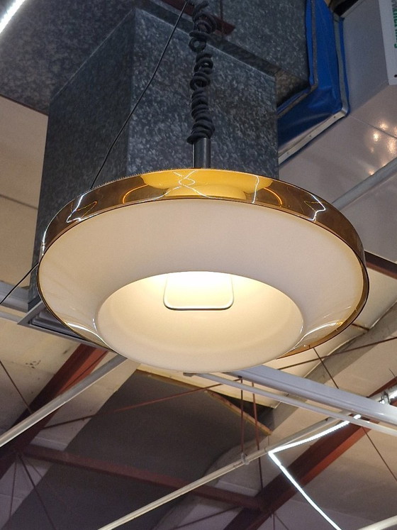 Image 1 of Vintage space age pendant lamp from the 1970s