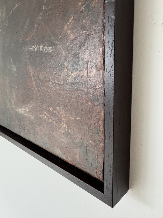 Brun & Terracotta | Abstract Texture Painting (60x80 Cm) – Paintings & Drawings, Canvas, Wood (photo 5 of 5)