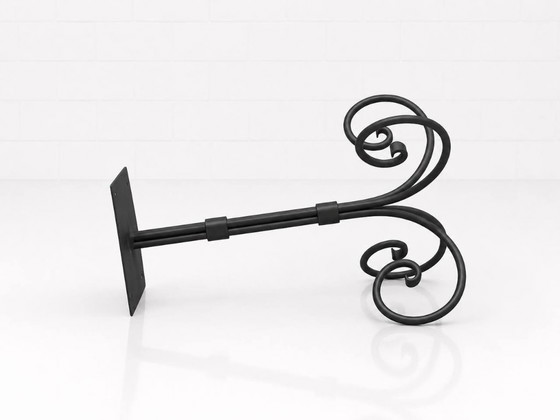 Image 1 of Decorative cast iron base with sculpturally curved underframe