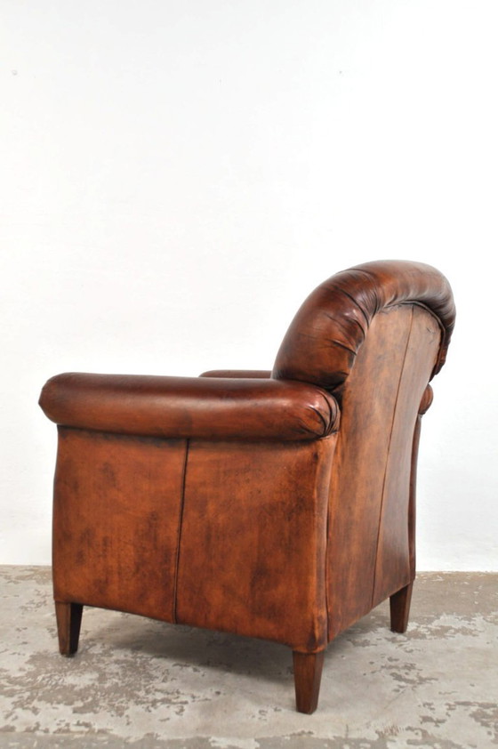 Image 1 of Vintage leather armchair 1950s