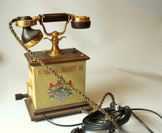 Image 1 of 80s/90s push-button telephone (replica) - Vintage