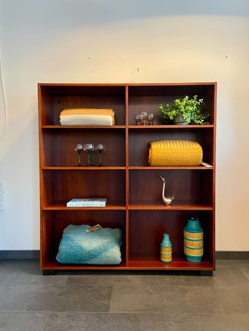Vintage Danish rosewood veneer bookcase