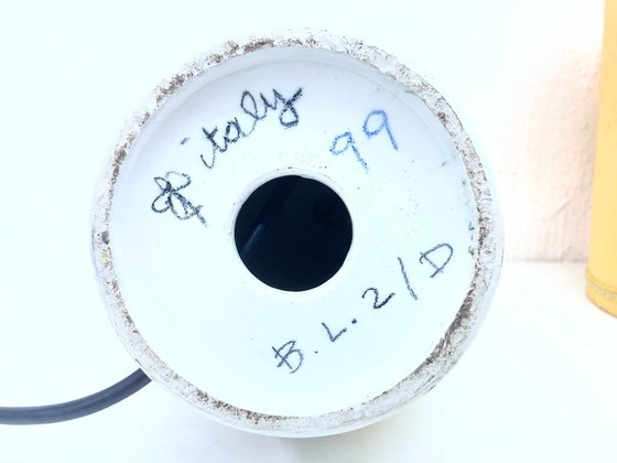 Image 1 of Italiaanse keramieken tafellamp uit de jaren 50 ontwerp Milvia Quadrifoglio