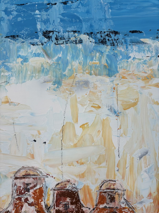 Amsterdam and Chet, 152x100 cm, mixed media – Paintings & Drawings, Canvas (photo 7 of 7)