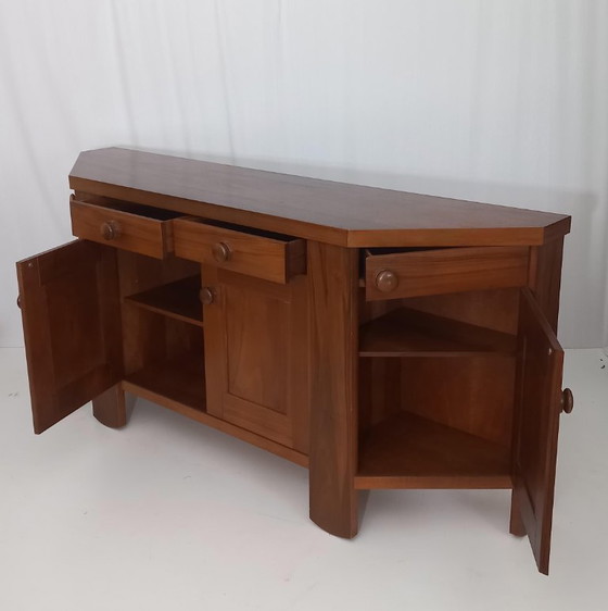 Image 1 of Buffet en noyer par Silvio Coppola pour Bernini, années 70