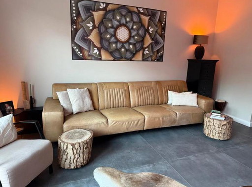 Le Garage cuir de cow-boy (couleur olive) 4 places