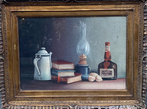 Pintura de bodegón de Attilio Gaioni de los años 50, Pinturas y dibujos (foto 2 de 2)
