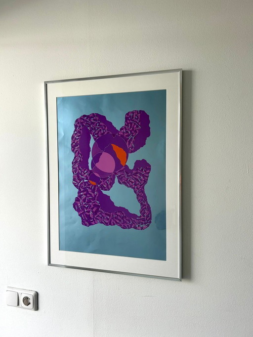 Lithografie Esben Rimfaxe Denemarken gelimiteerd