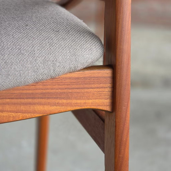 4 Vestervig Eriksen, vintage 1960s Danish dining chairs, Eriksen (Vestervig), Chairs and lounge chairs, Wool (photo 12 of 15)