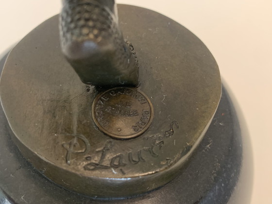 Image 1 of Statua in bronzo Art Déco di una ballerina di Pierre Lauel