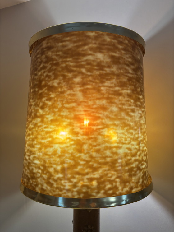 Image 1 of Lamp met drukrol, eind 19e eeuw