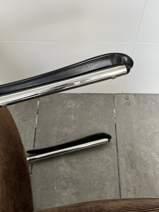 Image 1 of 2 X De Wit Sillas , Sillones , Tejido acanalado Marrón Original