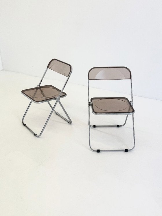 Set of 2 Plia folding chairs for Anonima Castelli by Giancarlo Piretti – Chrome (photo 15 of 17)