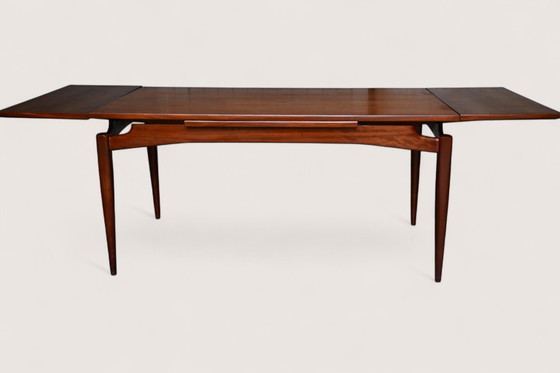 Image 1 of Rare Large Extendable Dining Table Louis van Teeffelen in Teak