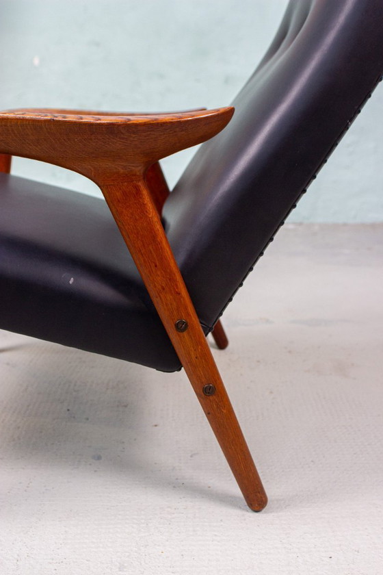 Image 1 of Fauteuil vintage Yngve Ekström, style Easy Chair, en chêne, milieu du siècle, années 60