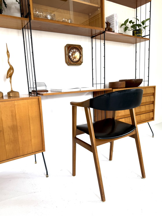 Vintage Freestanding Modular Wall System, Köch Möbel ‘60 – Wall cabinet, Wood, Glass (photo 13 of 15)