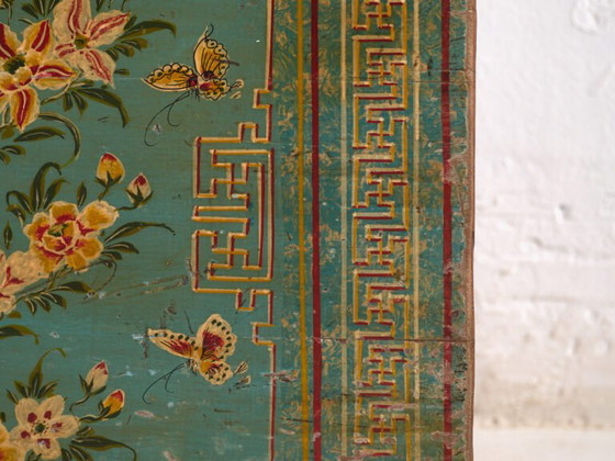 Antike chinesische Truhe aus Kiefernholz – Dongbei, circa 1930 – Aufbewahrungsschrank, Metal (photo 37 of 40)