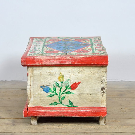 Piccola Cassapanca Folk Art, Circa 1950 – Armadi contenitori, Wood (photo 7 of 10)