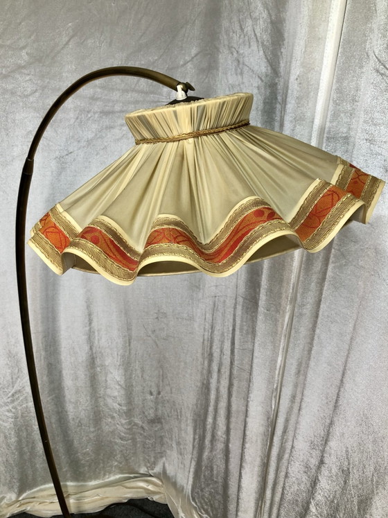 Mid Century Arc Floor Lamp Brass 50s 60s, Floor lights, Orange (photo 11 of 15)