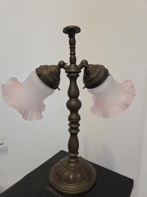 Old antique table lamp