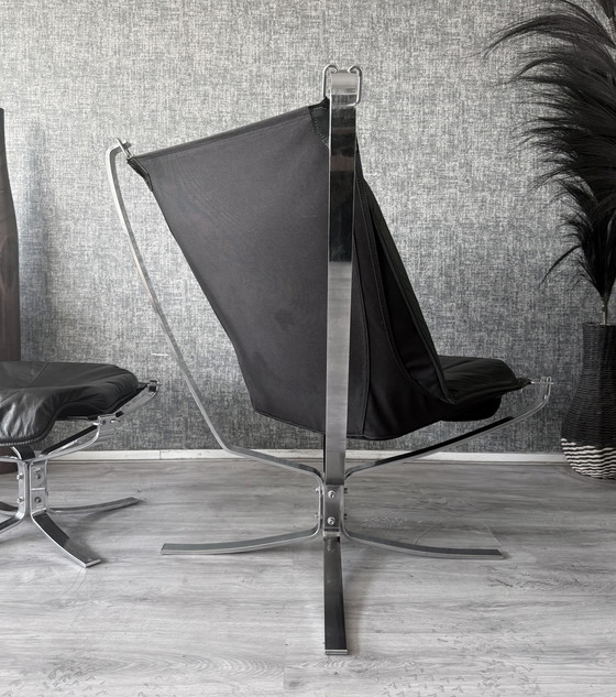 Image 1 of Suite Lounge Vintage Sigurd Resell « Falcon » pour Vatne Møbler (Norvège)