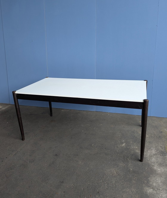 Image 1 of Vintage witte formica & wenge eettafel, Pastoe
