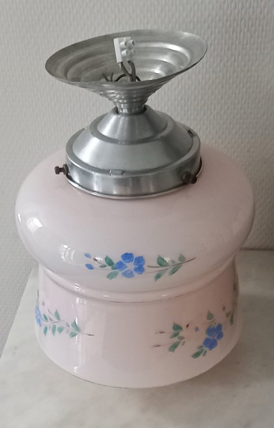 Image 1 of Lámpara colgante Art Déco con forma de rosa