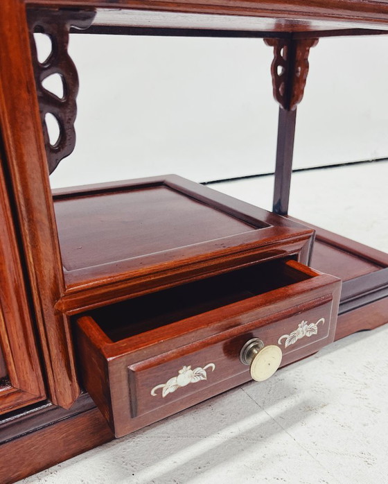 Image 1 of Small Chinese Display Cabinet