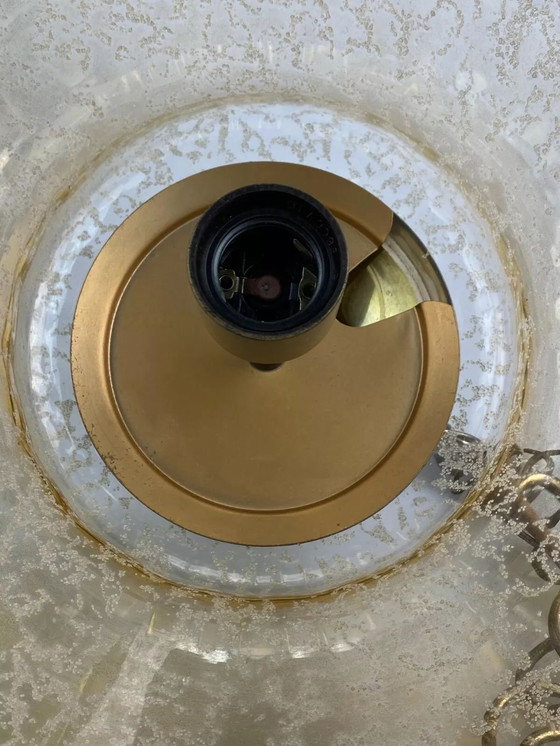 Image 1 of Lampada da soffitto anni '60 e '70, metallo, vetro, design spaziale anni '60