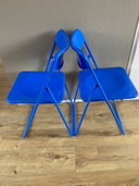 2 vintage Ikea folding chairs Ted by Niels Gammelgaard