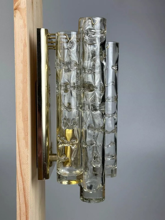 Image 1 of 60's 70's Applique Doria Leuchten Germany Wall Sconce Space Age Design