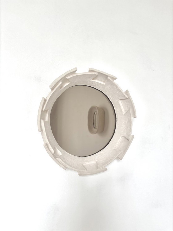 Image 1 of French Contemporary Ceramic Mirror, "Labirinto" by Renzo Maar
