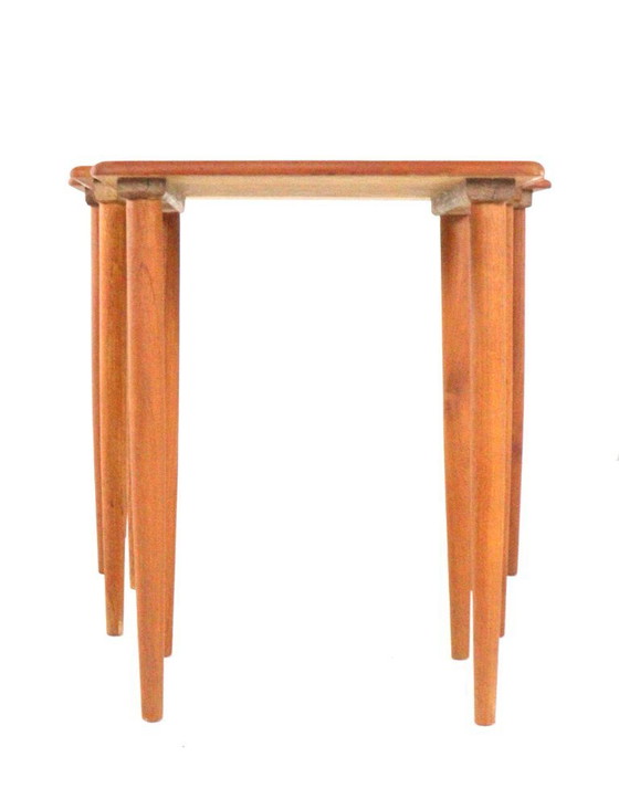 Image 1 of Set of nesting tables side tables Danish vintage