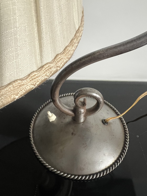 Lampada da tavolo in ferro battuto Dutch Arts & Crafts Amsterdam School anni '20 – Lampade da tavolo (photo 8 of 12)