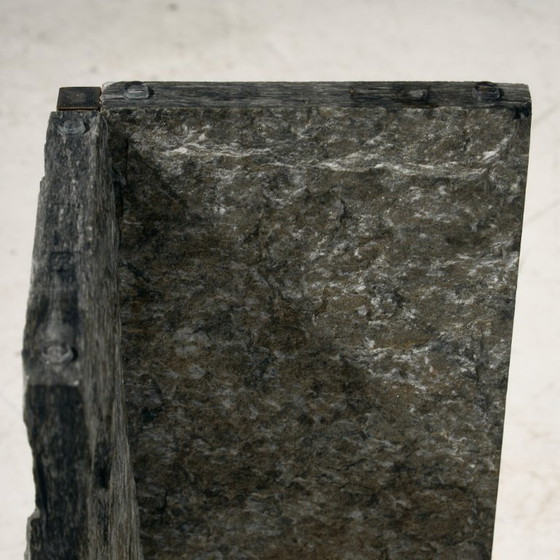 MK10339 Consolle in Vetro e Pietra Ardesia – Console, Stone (photo 8 of 11)