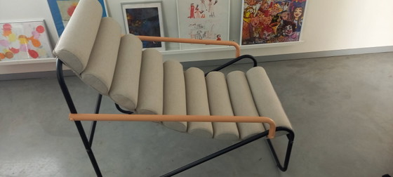 Nohr Loungeset 'Geron' Con 2 Sedie E Tavolo, Colore Beige/Nero – Poltrone, Metal, Polyester (photo 4 of 5)